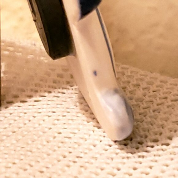 Vintage Danish Ceramic Glazed Blue White Hand-painted Mouse Solvang - Picture 2 of 8